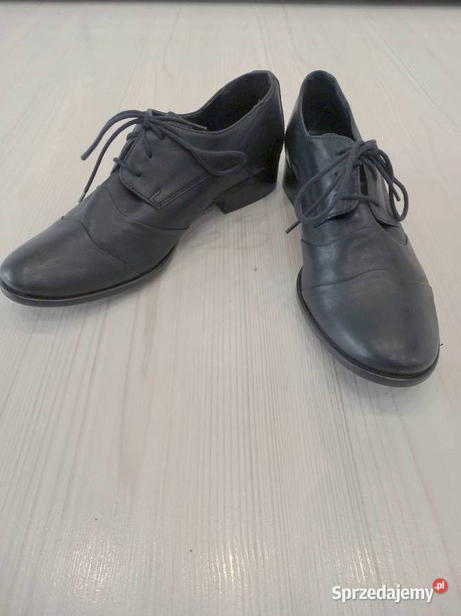 Buty Skórzane Skóra Naturalna Półbuty Oksfordki Łomża
