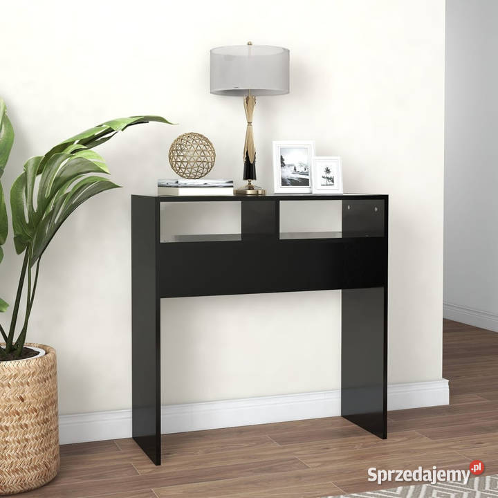 Stolik konsolowy czarny 78x30x80 materiał mazowieckie Warszawa