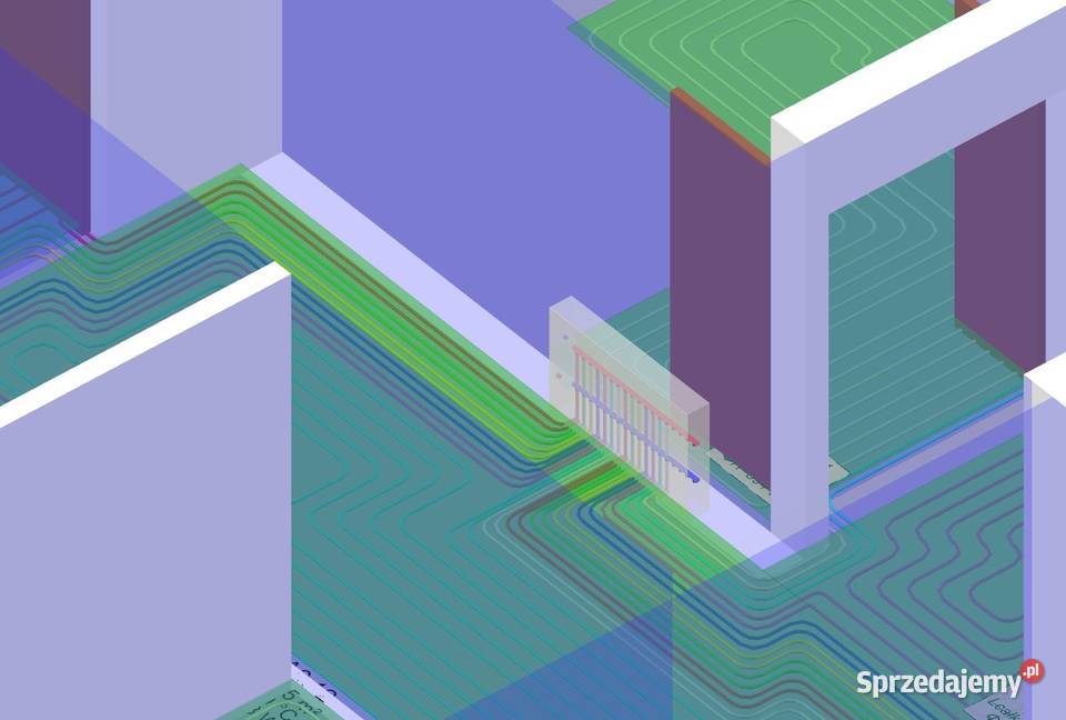 Schemat projekt ogrzewanie podłogowe Projektowanie i usługi architektoniczne Toruń