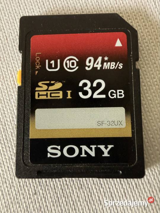 Karta pamięci Sony SDHC 32GB SFUX UHSI U1 94MBs Pojemność 8 GB i więcej śląskie