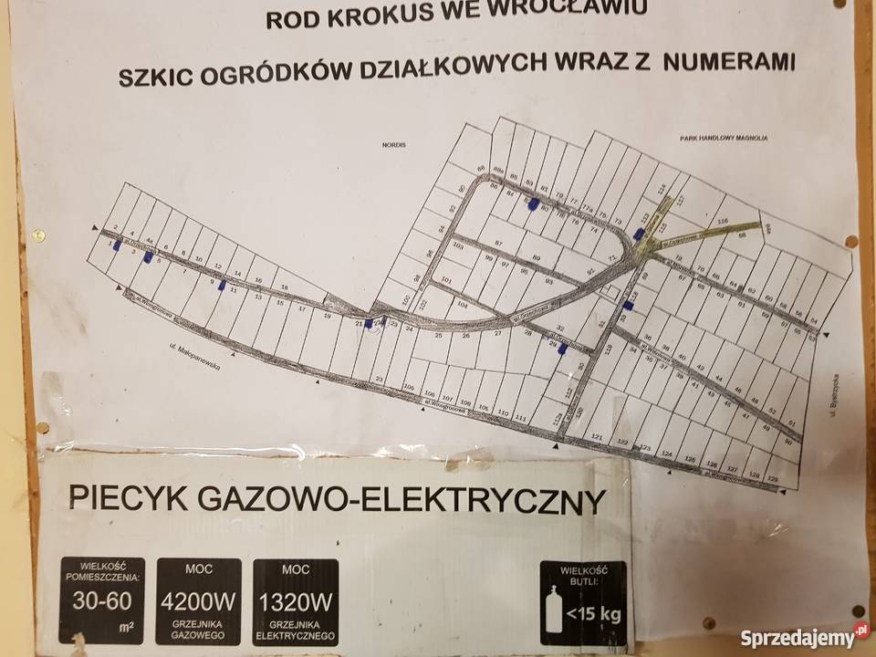 Ogródek działkowy ROD KROKUS Małopanewska Z WODĄ Wrocław