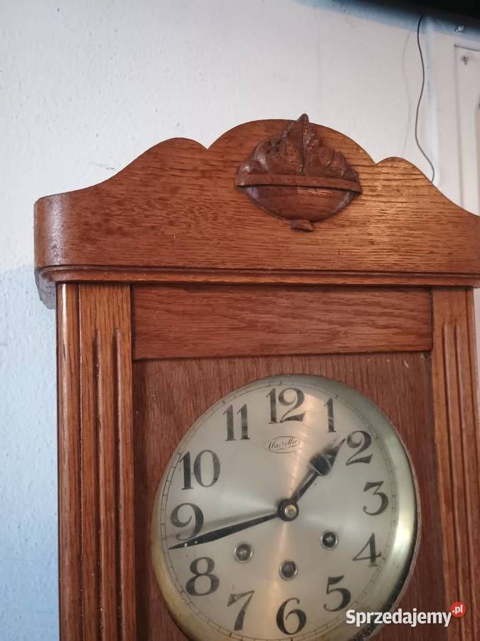 Kwadransowy zegar ścienny francuski vendetta drewno Rzeszów sprzedam