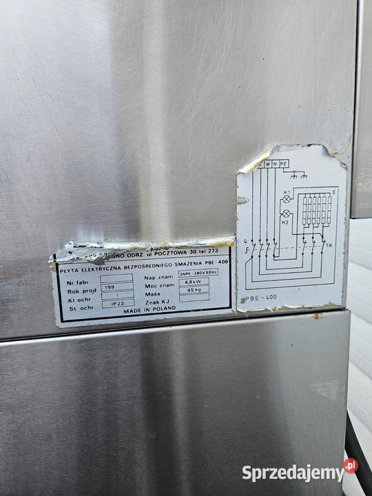 Płyta grillowa elektryczna ryflowana KROMET Pszczyna