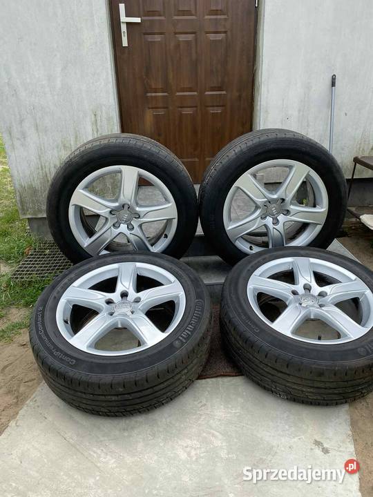 Felgi aluminiowe AUDI 18 5x112 opony Continental Pionki