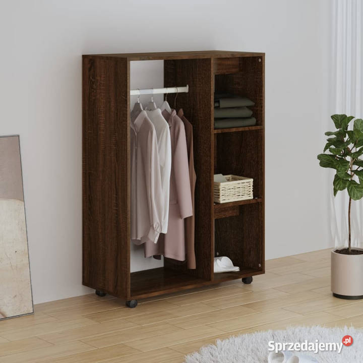 Szafa brązowy dąb 80x40x110 materiał Warszawa