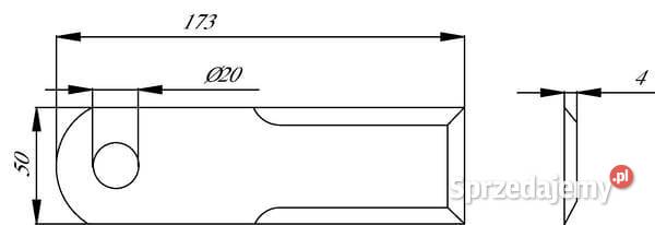 Nóż sieczkarni słomy 0007557860KR Kamionna