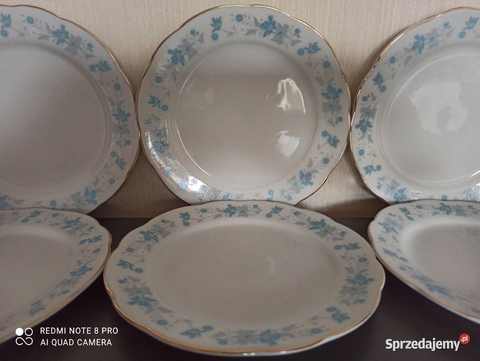 Talerze porcelanowe PRL 6 Białystok