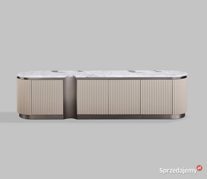 Komoda RTV złota Nutris Glamour Premium małopolskie Golkowice