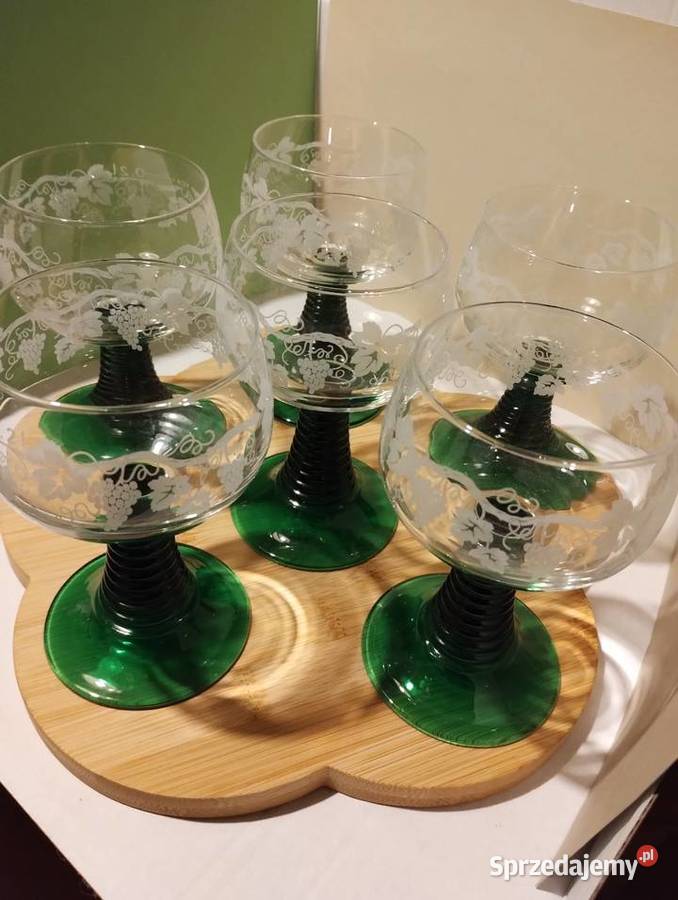 Kieliszki vintage do wina Roemer