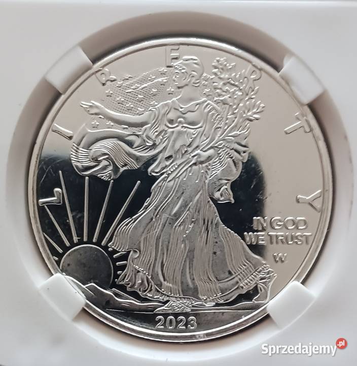 1 Dolar USA 2023 r Libertyplaterowane Slab Kopia Konin