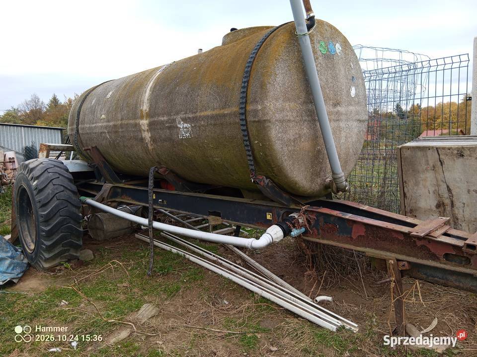 Beczka z podwoziem 2500 l podkarpackie Szufnarowa