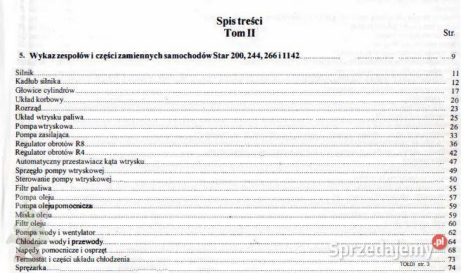 Star 200 266 244 1141 instrukcja obsługi katalog Kielce sprzedam