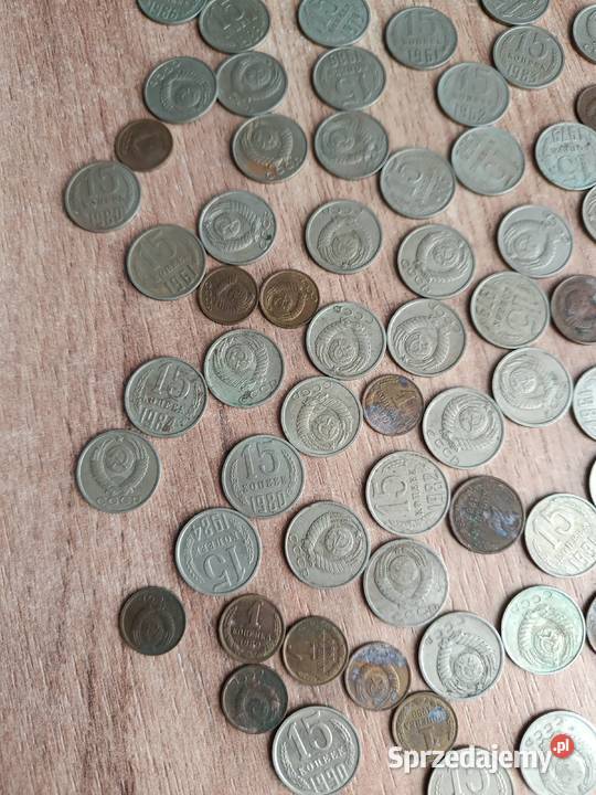 Monety stare cccp kopiejki 90 sztuk zestaw zachodniopomorskie