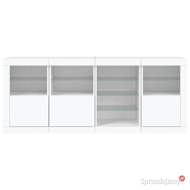 Szafka z oświetleniem LED biała 164x37x67 Warszawa