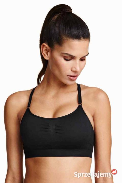 CZARNY TOP SPORTOWY HM XS 34 SPORT FITNESS Odzież sportowa Toruń sprzedam