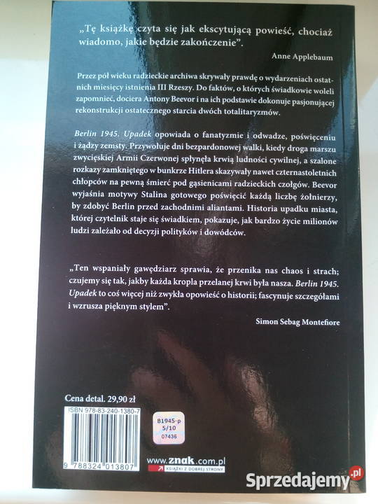 Berlin 1945 upadek Antony Beevor zachodniopomorskie Mielno