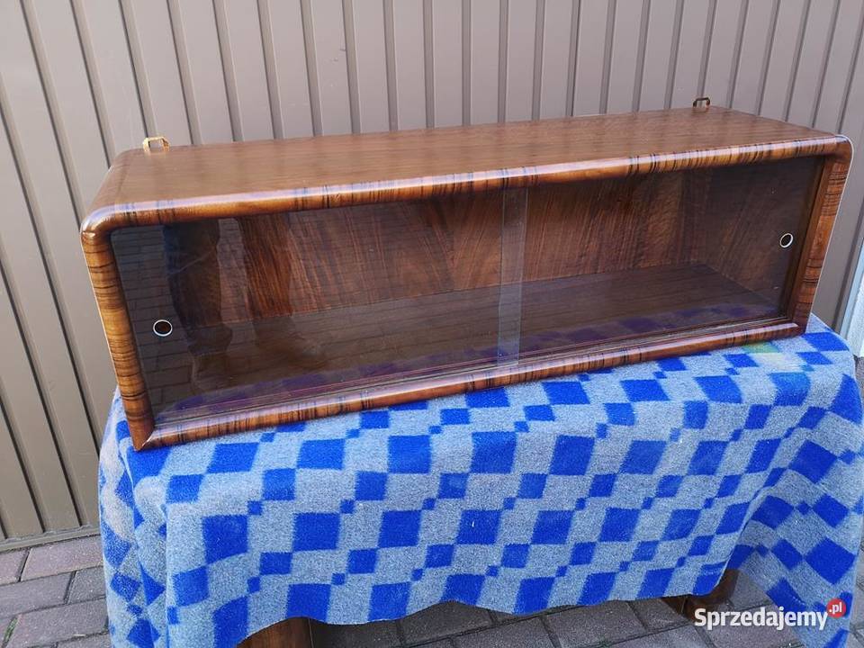 Półka Szafka Witryna Wisząca ARTDECO Orzech wielkopolskie Swarzędz sprzedam
