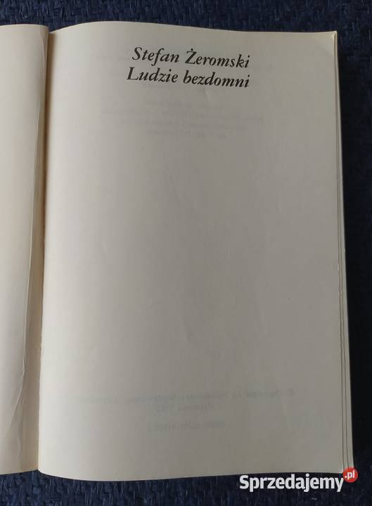 LUDZIE BEZDOMNI Stefan Żeromski Rok wydania 1987 podlaskie Hajnówka
