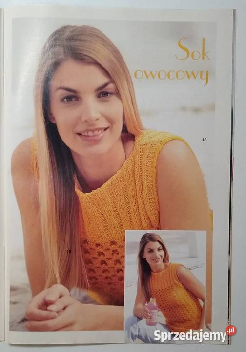 Dama w swetrze 82004 szydełko druty Czasopisma sprzedam