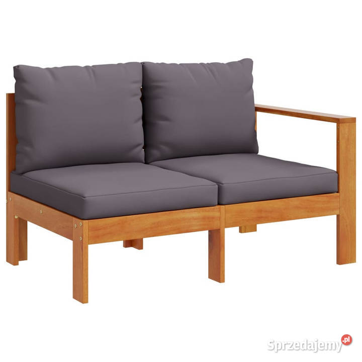 Sofa ogrodowa z podłokietnikiem 2osobowa drewno