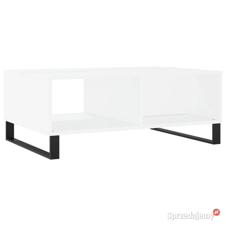 Stolik kawowy biały 90x60x35 materiał Warszawa