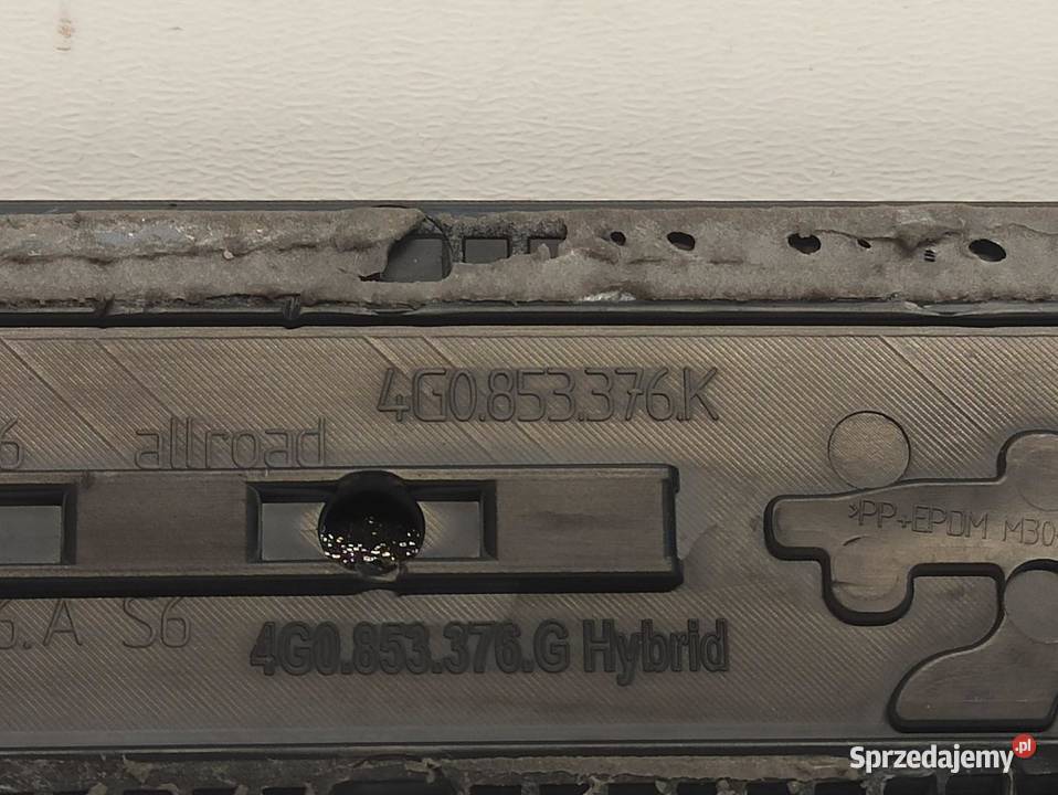 AUDI A6 C7 LISTWY PROGOWE TYŁ KOMPLET 4G0853376K sprzedam