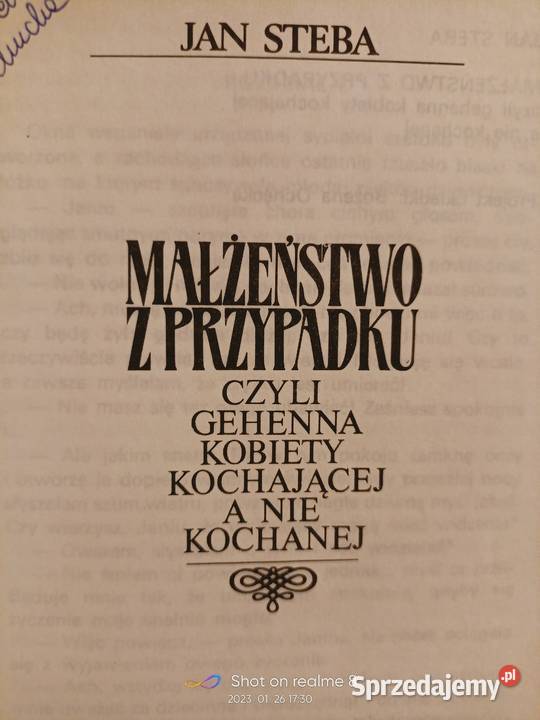 Małżeństwo z przypadku książki prezenty unikat Warszawa
