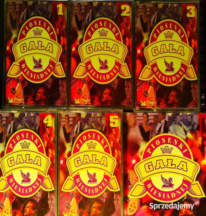 Zestaw pięciu kaset magnetofonowych Gala kaseta Płyty i kasety Kraków