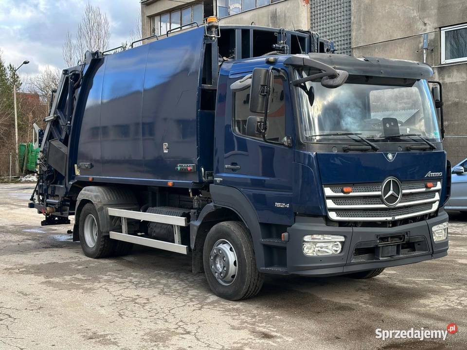 Mercedes Atego 1524 śmieciarka dwie komory NTM Nowiny