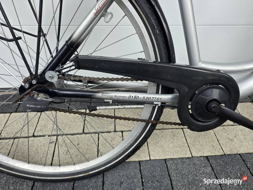 Rower miejski ALUCITY BIKE7 biegów SRAM S7koła dolnośląskie Jelenia Góra sprzedam