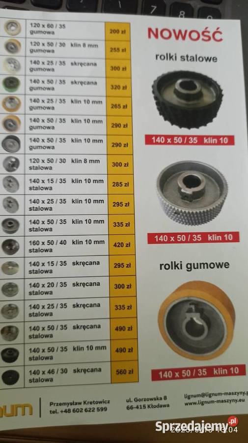 koło stalowe do mechanizmu posuwu i strugarki 4 Produkcja Kłodawa sprzedam