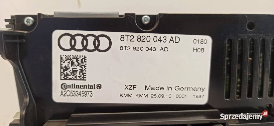 AUDI Q5 A4 B8 A5 PANEL KLIMATYZACJI ANGLIK