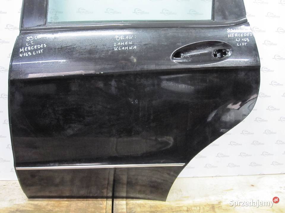 MERCEDES W169 LIFT 09r drzwi lewe tył osobowe
