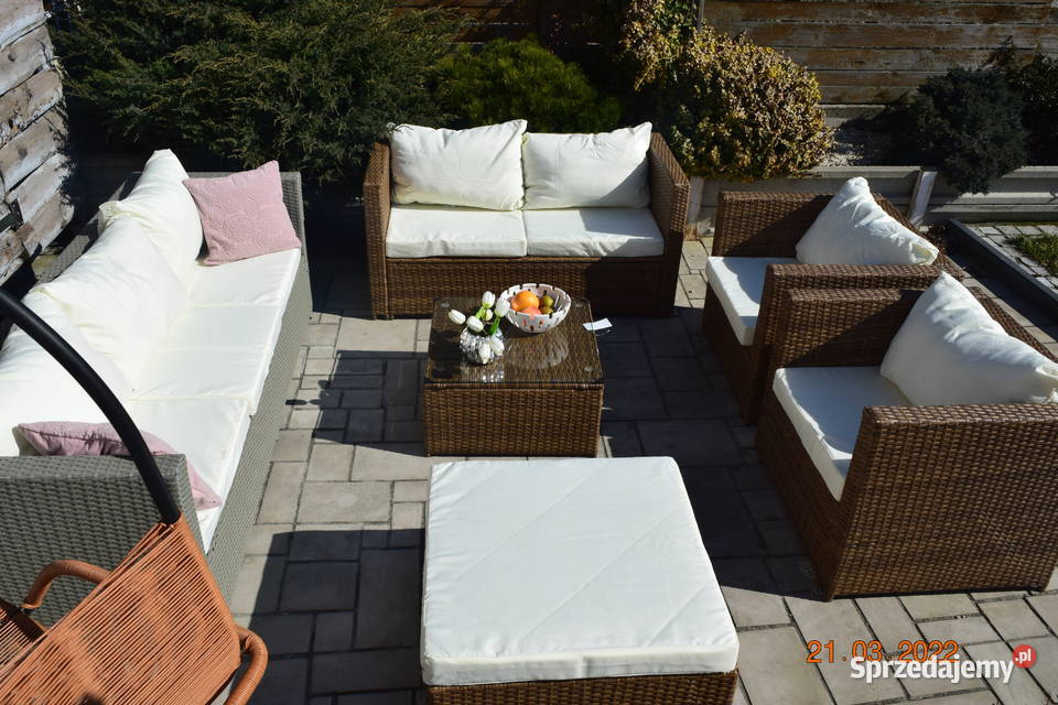 komplet XL BORNERO zestaw ogrodowy technorattan małopolskie Bosutów