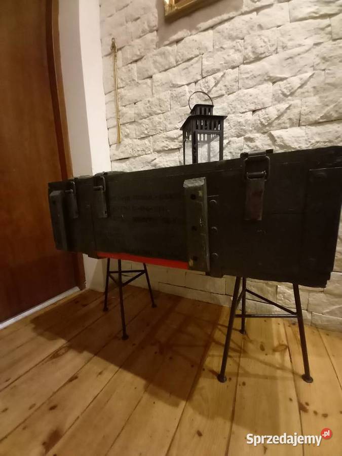 stół stolik retro skrzynia wojskowa military Gdańsk