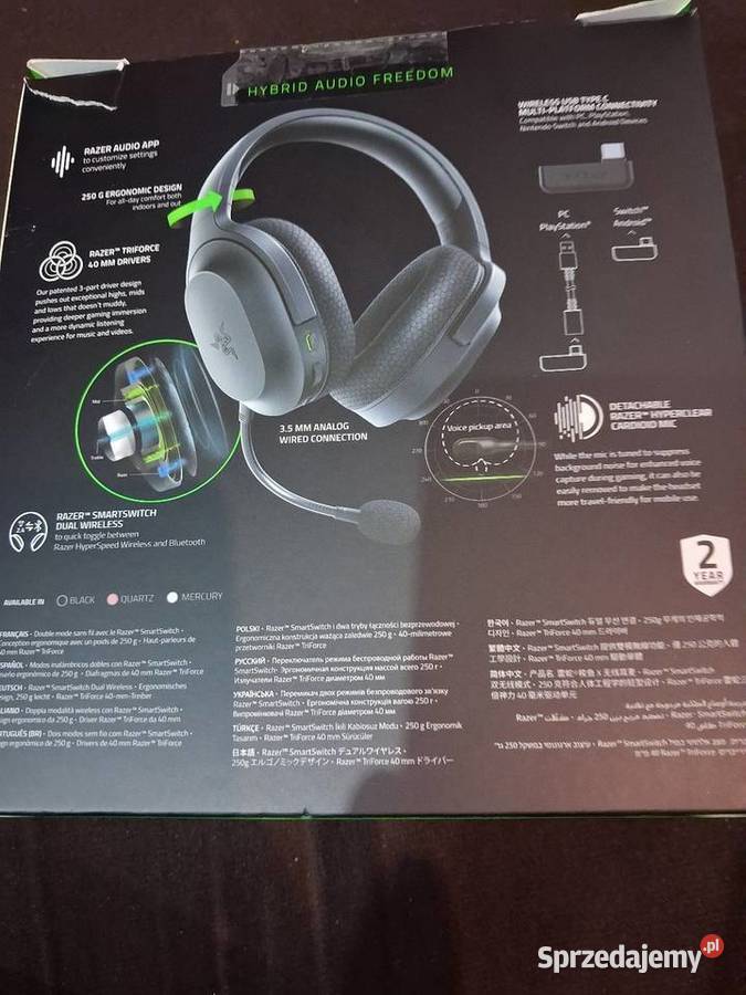 Razer Barracuda X bezprzewodowe słuchawki Szczecin