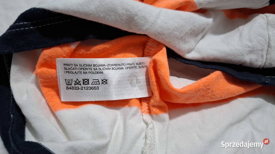 Koszulka krótki rękaw Tshirt chłopięca pasy CA Czeladź