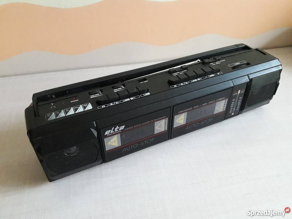 Radiomagnetofon Elta 6455 dwukasetowy jamnik warmińsko-mazurskie Olsztyn