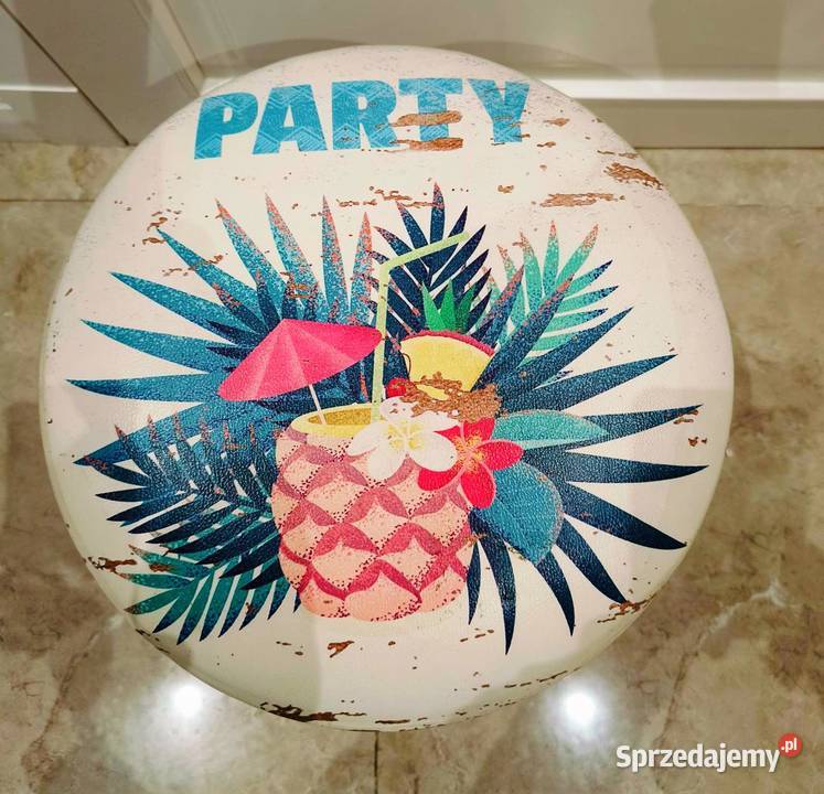 Puf metalowy party smukee niepowtarzalny design Dom i Ogród Bielawa