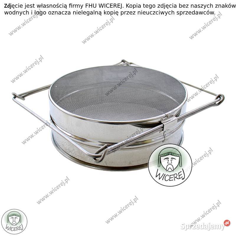 Sito do Miodu Premium Płaskie nierdzewne Pszczelarstwo