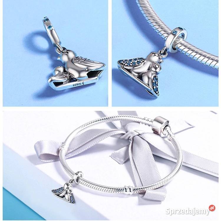 Pandora Charm zawieszka ptak ptaszek ptaszki srebrne Warszawa