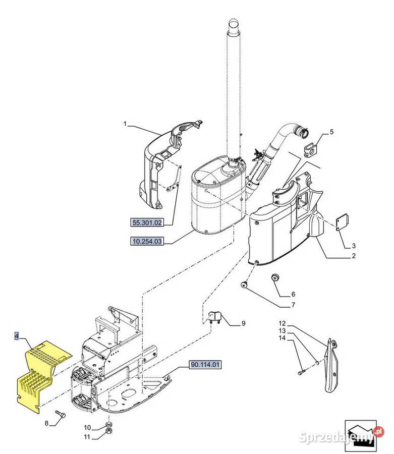Stopień osłona akumulatora Case Holland Steyr Białystok
