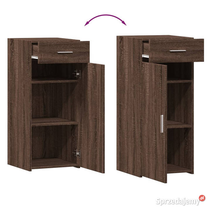 Szafka brązowy dąb 40x425x93 materiał Warszawa