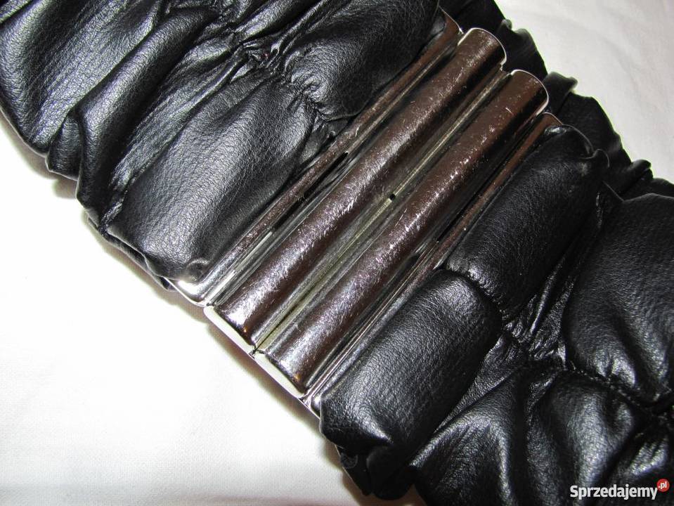 pasek made in Italy czarny 6997 do sukienki na Skóra Ekologiczna Zamość