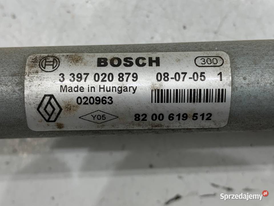 MECHANIZM WYCIERACZEK PRZÓD DACIA SANDERO