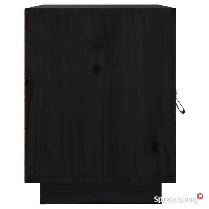 Szafka nocna czarna 40x34x45 lite drewno sosnowe Warszawa