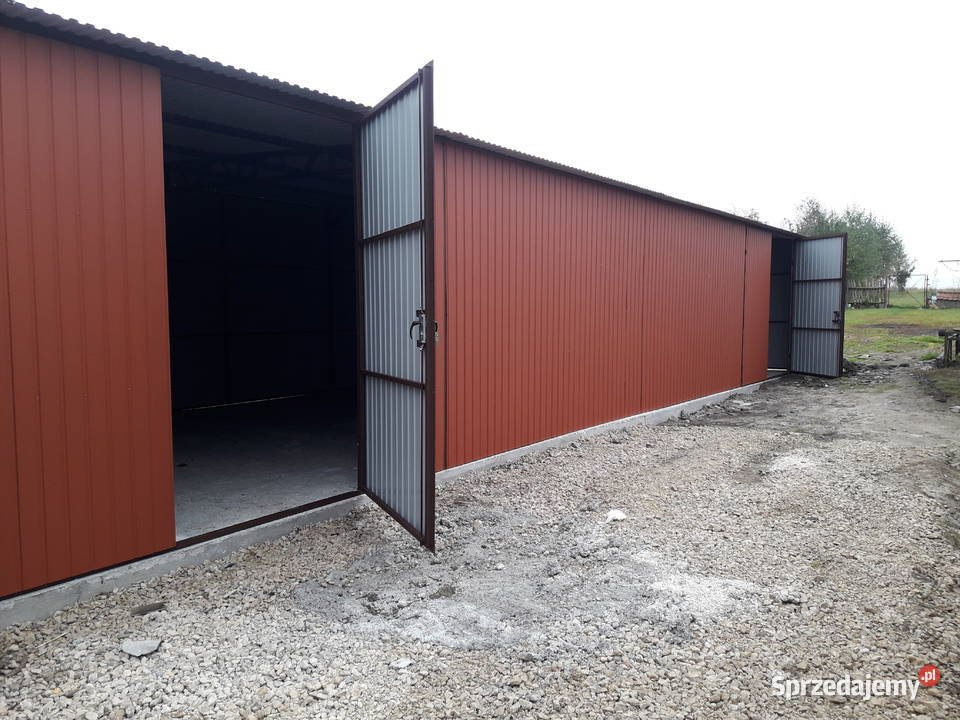 Garaż Blaszany Hala Garaże Blaszane Wiata