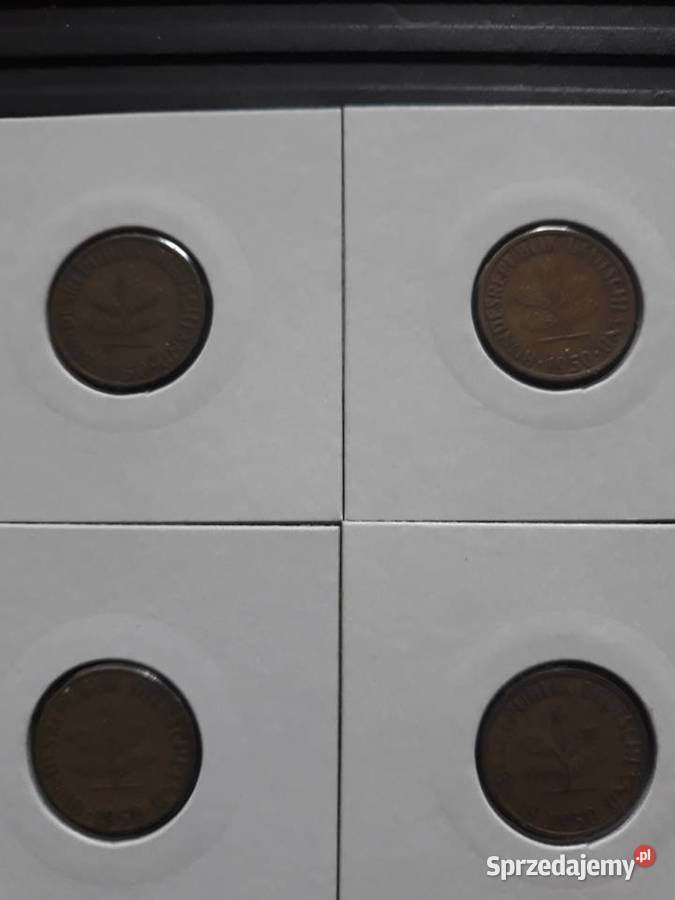 5 Fenigów RFN 1950 r men DFGJ zestaw