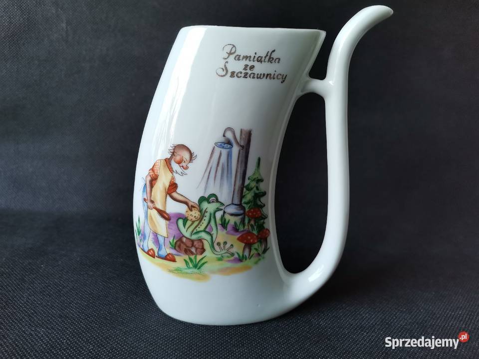 Stara unikatowa pijałka kubek porcelana Katowice