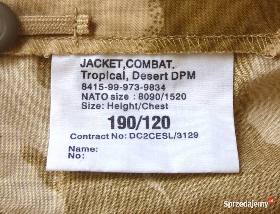 Bluza brytyjska Desert DPM nowa 190120 Warszawa
